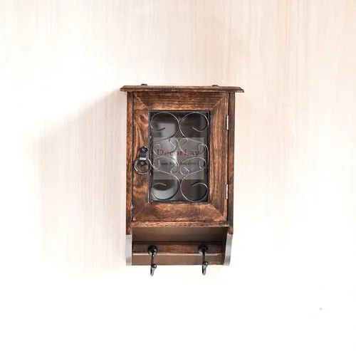 Wooden Wall Hanging Key Box/Key Rack Cabinet Hanger